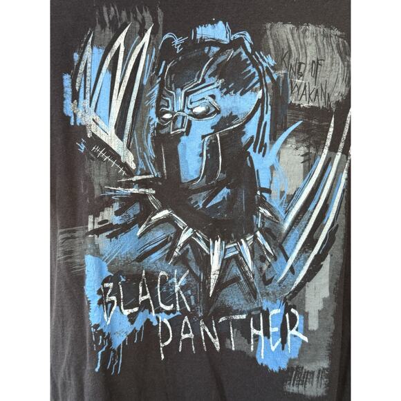 Marvel Black Panther Graphic Tee – King of Wakanda Tee Size M - Picture 2 of 4